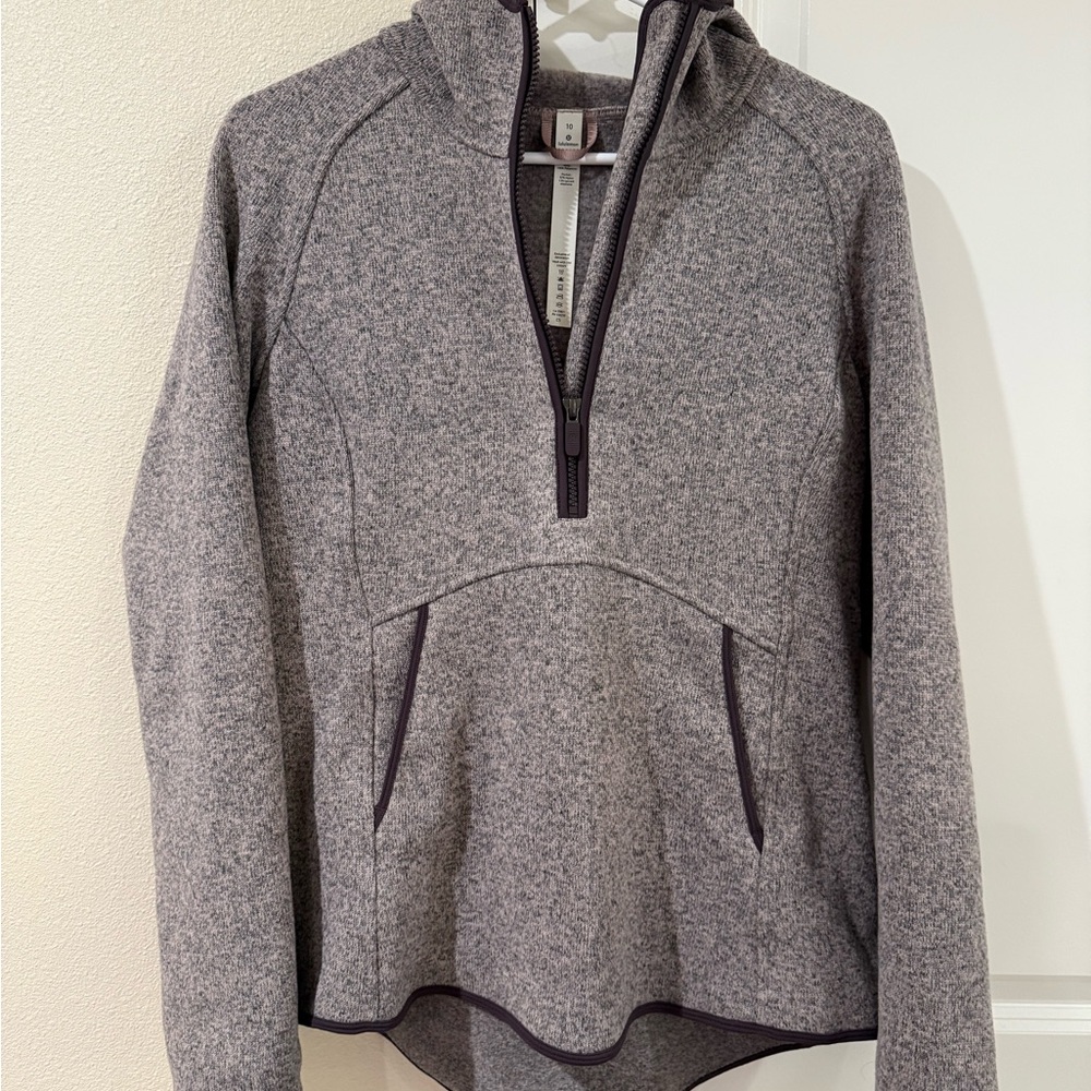 Lululemon Athletica Heathered mauve Zip-Up Jacket